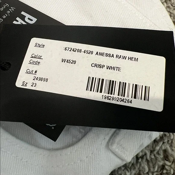 NWT Anthropologie PAIGE Anessa High Rise Wide Leg Ankle Jeans Size 23 White - Picture 7 of 16